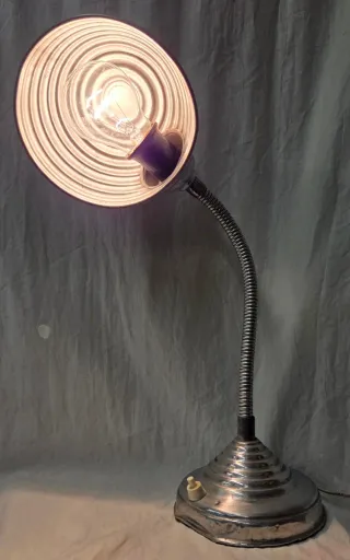 Flexo antiguo aluminio escritorio