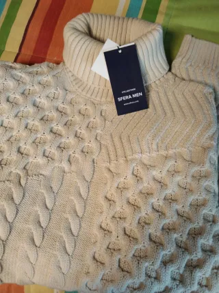 Jersey Springfield Talla M Beige Nuevo