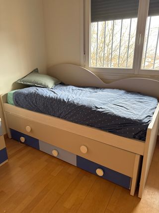 Cama nido con cajones