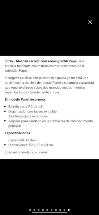 Mochila Totto con ruedas y diseño graffiti