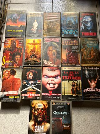 Lote 17 Películas VHS Terror