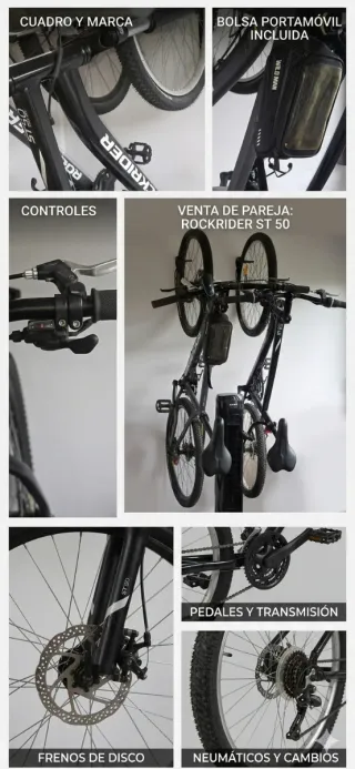 Pack 2 MTB Rockrider ST 520 y ST 50