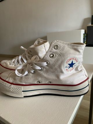 Zapatos Converse All Star Blancas Talla 34