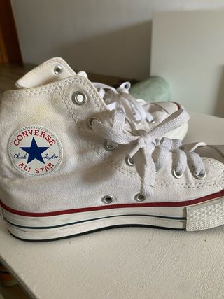Zapatos Converse All Star Blancas Talla 34