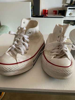 Zapatos Converse All Star Blancas Talla 34
