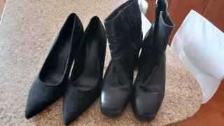 Botines y Zapatos Negros