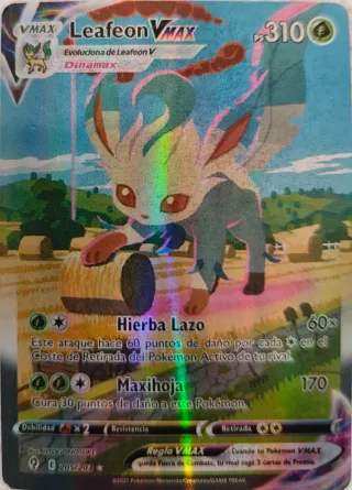 Carta Pokémon Leafeon VMAX 205/203
