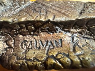 Escultura de Bronce Macizo, Firmada Rafael Galván.