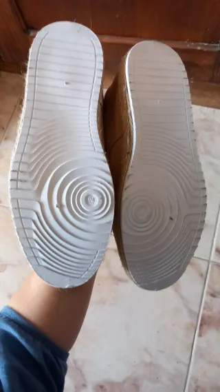 Zapatos lona marrón hombre 39