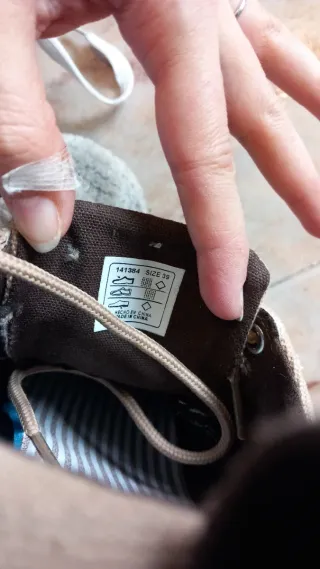 Zapatos lona marrón hombre 39