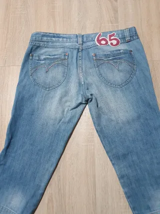 Pantalón pirata Stradivarius azul