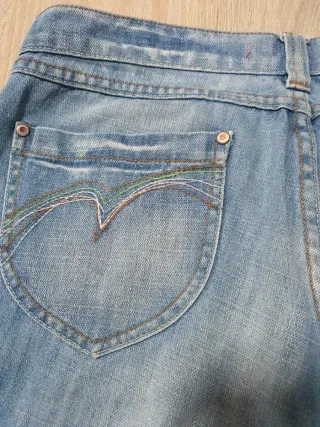 Pantalón pirata Stradivarius azul