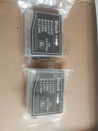 Cartuchos Tinta Brother LC10/37 XL Negro