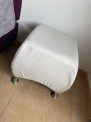 Mesa extensible cristal negro y 6 sillas polipiel