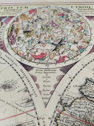 Mapa Mundi J.B. Homann Planiglobii Terrestris