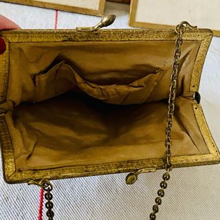 Bolso  antiguo vintage  tapiz gobelino