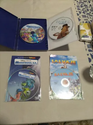 Películas DVD Monstruos S.A. y Salvaje