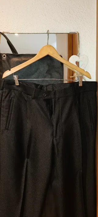 Chaleco ACERO hombre rayas plateadas