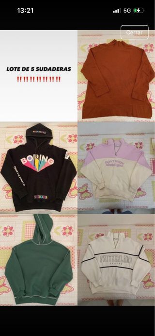 Lote di 9 felpe