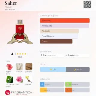 Perfume Árabe Saher Nusuk 100ml Precintado