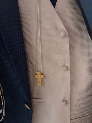 Traje de comunión niño azul