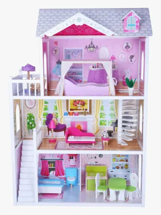 Casita de madera para muñecas