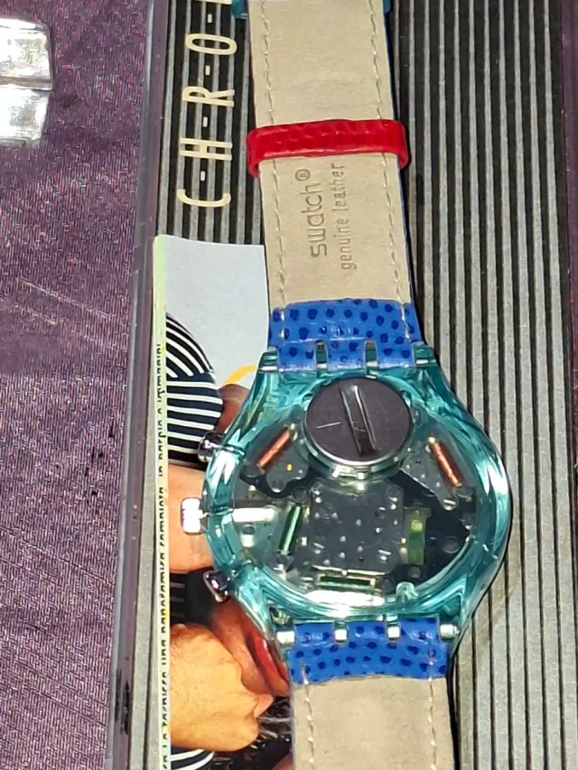 Reloj Swatch Cronógrafo Azul
