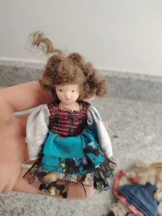 Confezione di 2 bambole in porcellana vintage