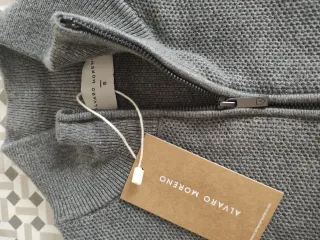 Jersey Gris Medio de Cremallera