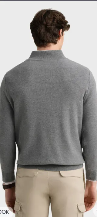 Jersey Gris Medio de Cremallera