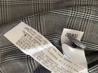 Gabardina de cuadros gris Zara