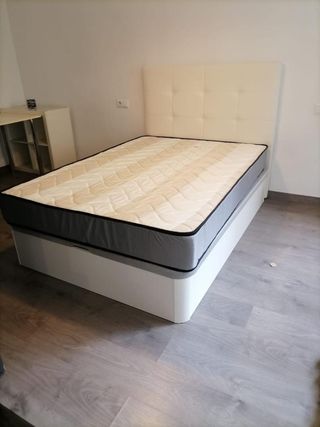 Canapé abatible madera con colchones Viscoelastica