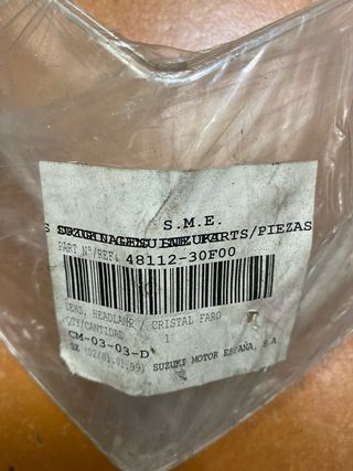 Cristal Faro Suzuki Estilete 50