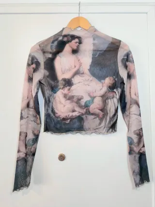 Camiseta de malla artística Talla L