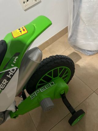 Moto Eléctrica Infantil Verde