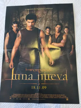 Cartel Doble Luna Nueva por los dos lados