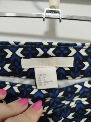 Pantalón H&M Geométrico Talla 36