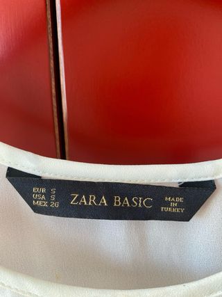 Blusa Zara Encaje Blanco