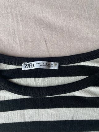 Camiseta Zara rayas manga corta
