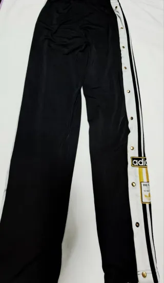 Pantalón Adidas Adibreak Originals Negro Blanco