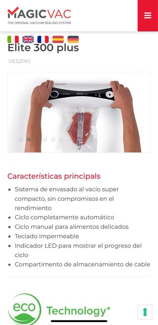 Envasadora al vacío Magic Vac Elite 300 Plus