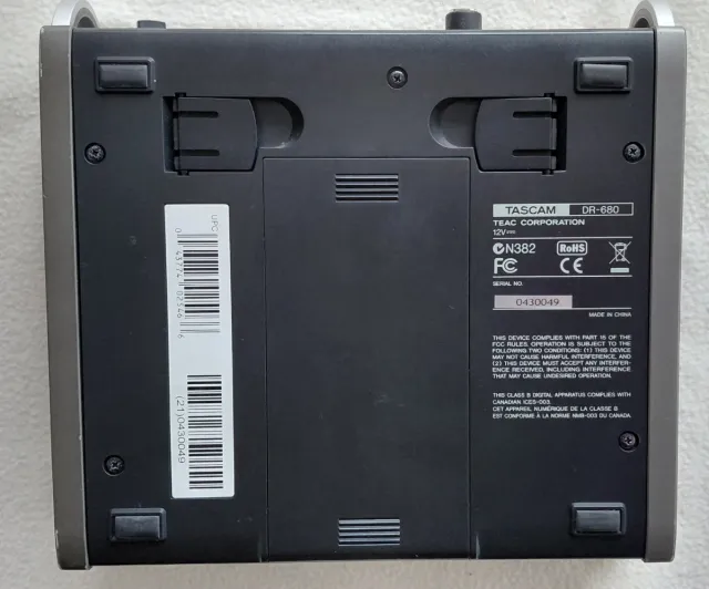 Grabadora Tascam DR-680 Multicanal 8 Pistas