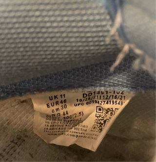 Zapatillas Nike Dunk Low Azul Blanco