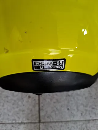 Pack 2 Cascos Moto Amarillo y Blanco