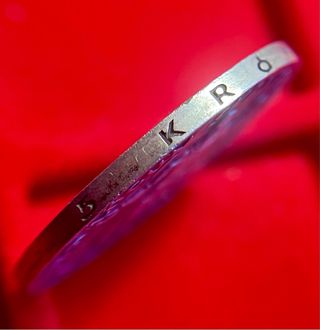 Moneda Islandia 1930 Plata 5 Kronur.