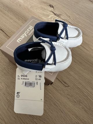 Nauticos Mayoral Bebe Talla 16 Blanco