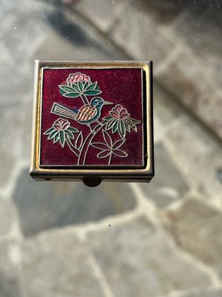 Scatolina porta pillole in ottone