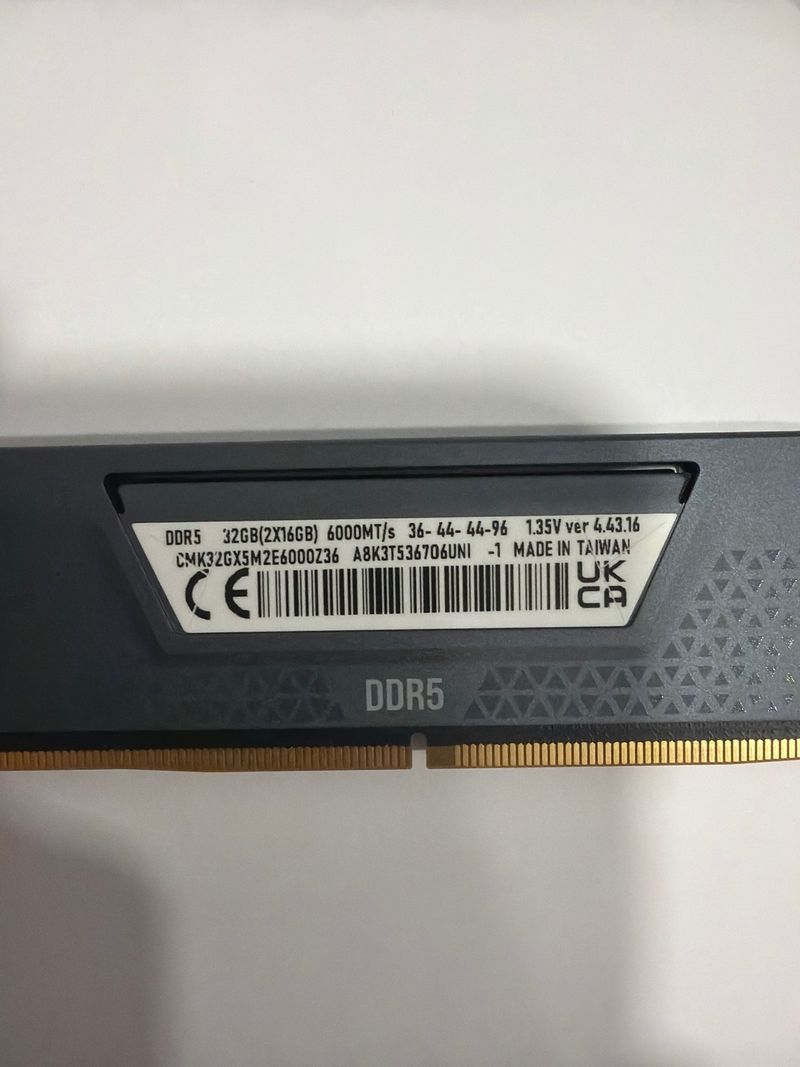 Corsair DDR5 32GB (2x16GB) 6000MT/s afbeelding 3