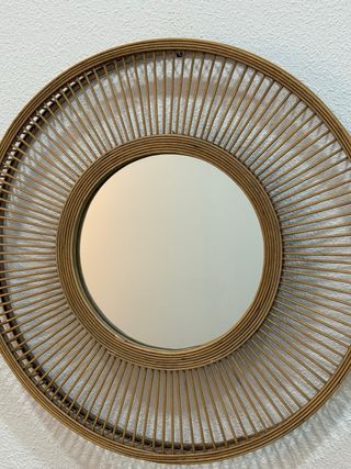 Espejo Redondo Bambú 60cm