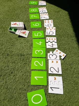 Juego Montessori Los números